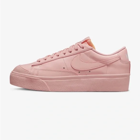 Nike Blazer Low Top Platform Sneakers Pink 5.5 - Picture 2 of 16